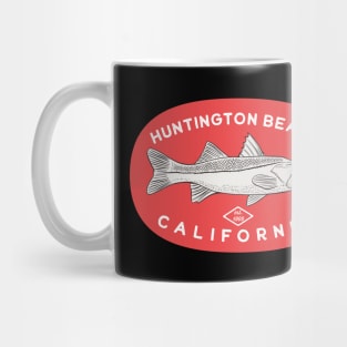 Huntington Beach California Fishing Mug